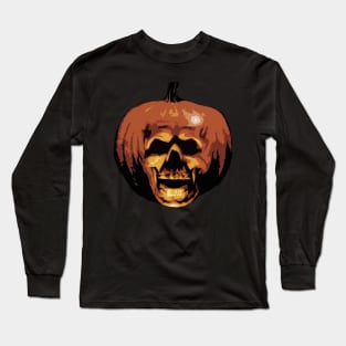 Pumpkin skull Long Sleeve T-Shirt